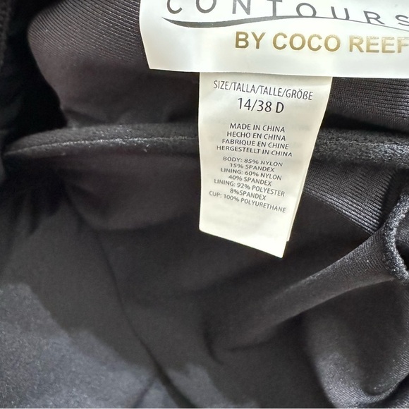 Contours by Coco Reef Solitaire V-Neck Bra Sized Underwire Swimsuit Sz 14 - Picture 11 of 11